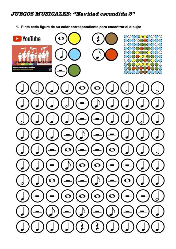 Karácsonyfa ritmusszínező