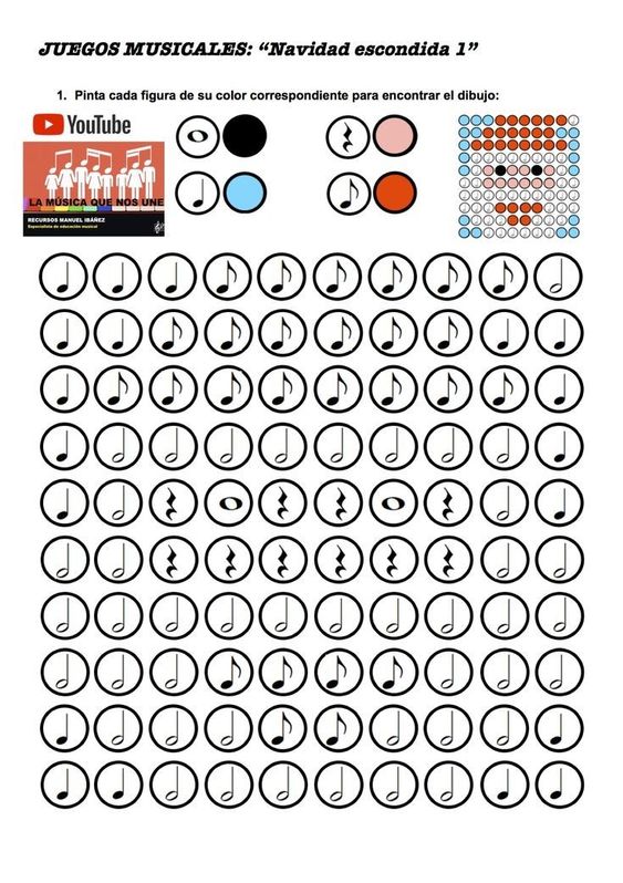 Mikulás ritmusszínező