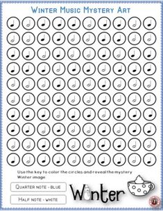 Téli ritmusszínező